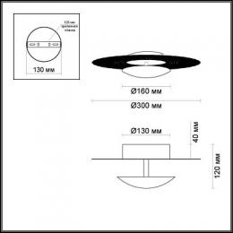 Потолочный светодиодный светильник Odeon Light Solario  - 2